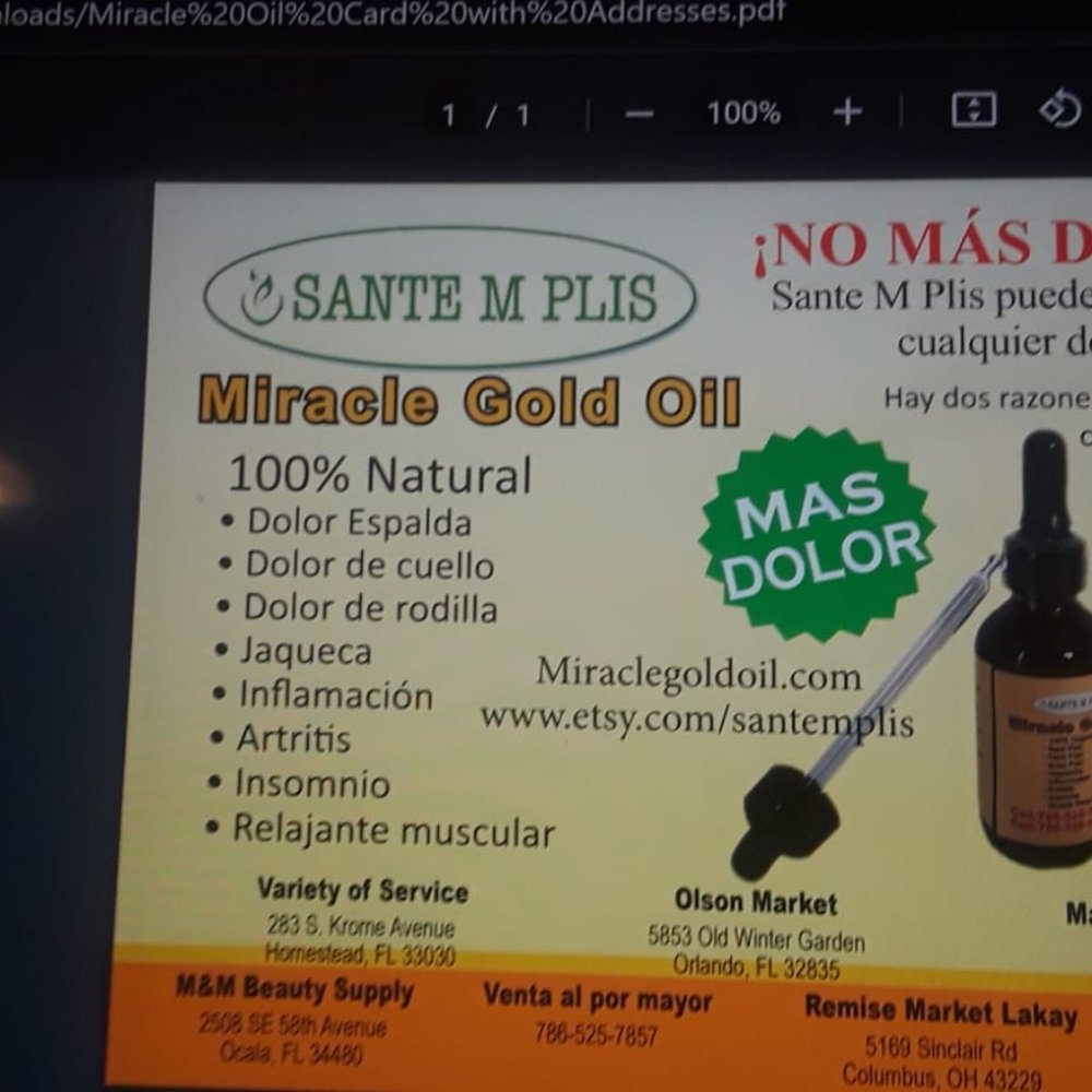COPY - Miracle Gold Oil